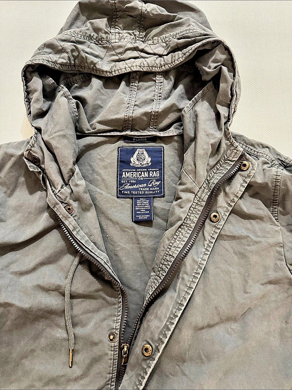 American Rag Men's Hooded Lightweight Jacket Size XL